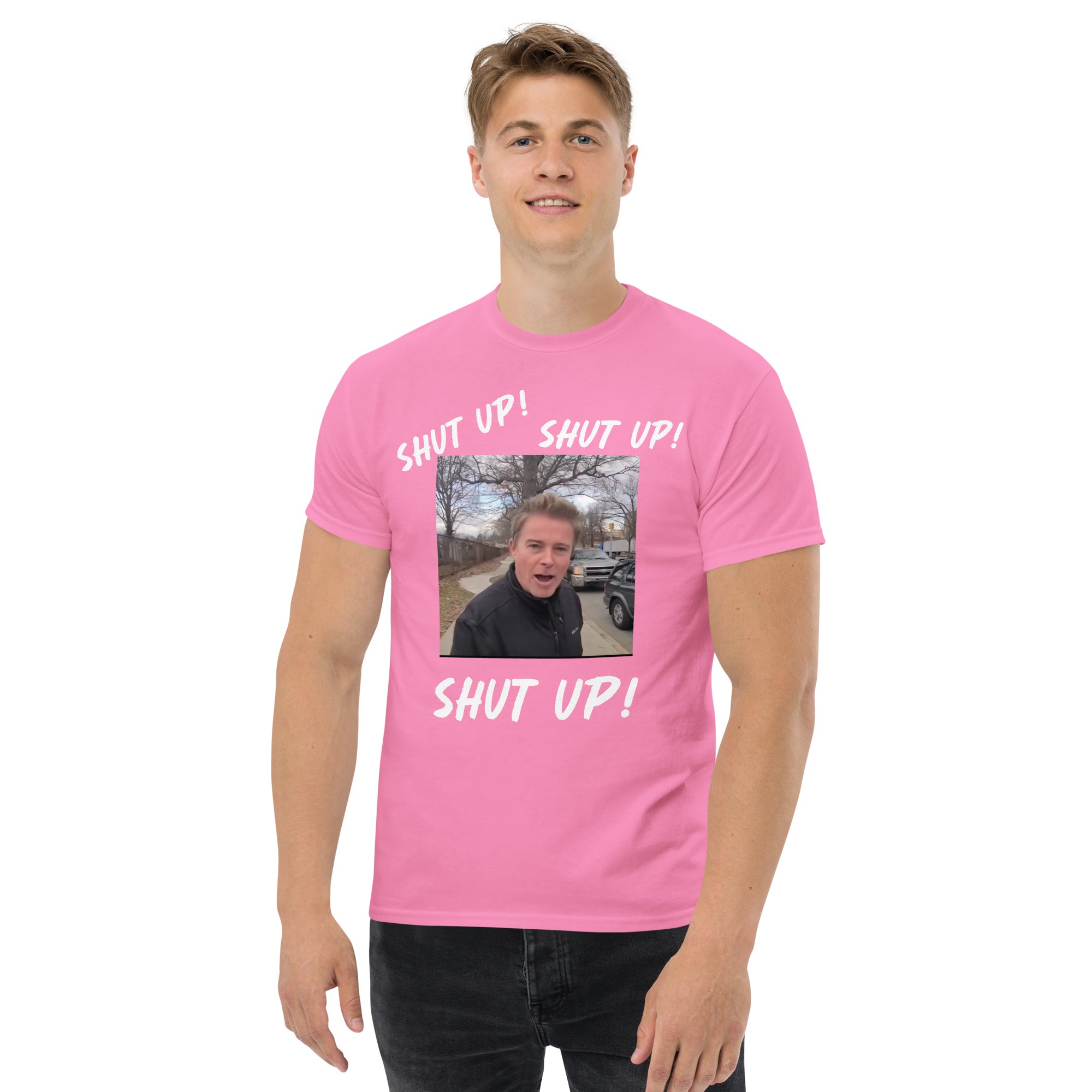 Stuntman "SHUT UP" Tee (White Lettering)