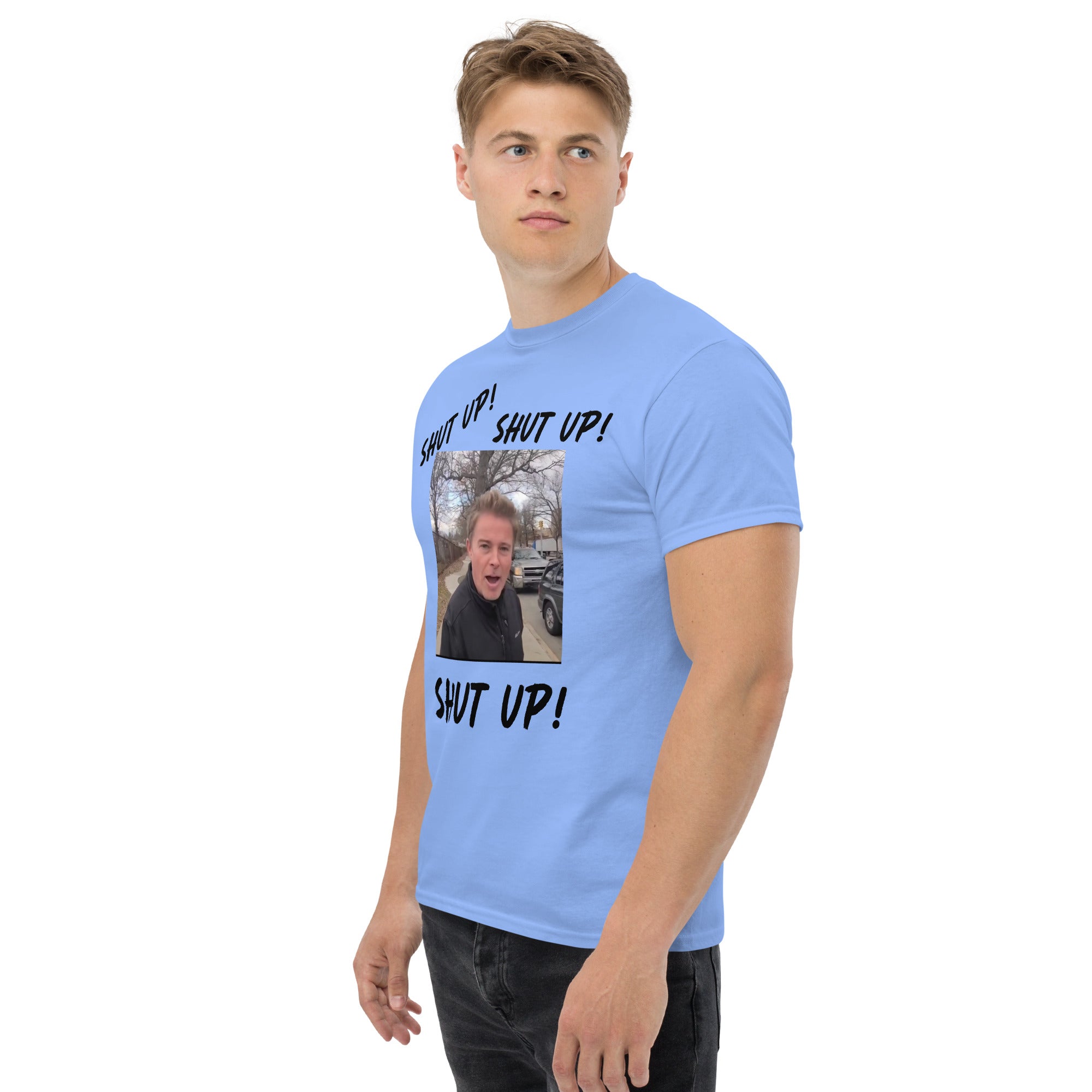 Stuntman "SHUT UP" Tee (Black Lettering)