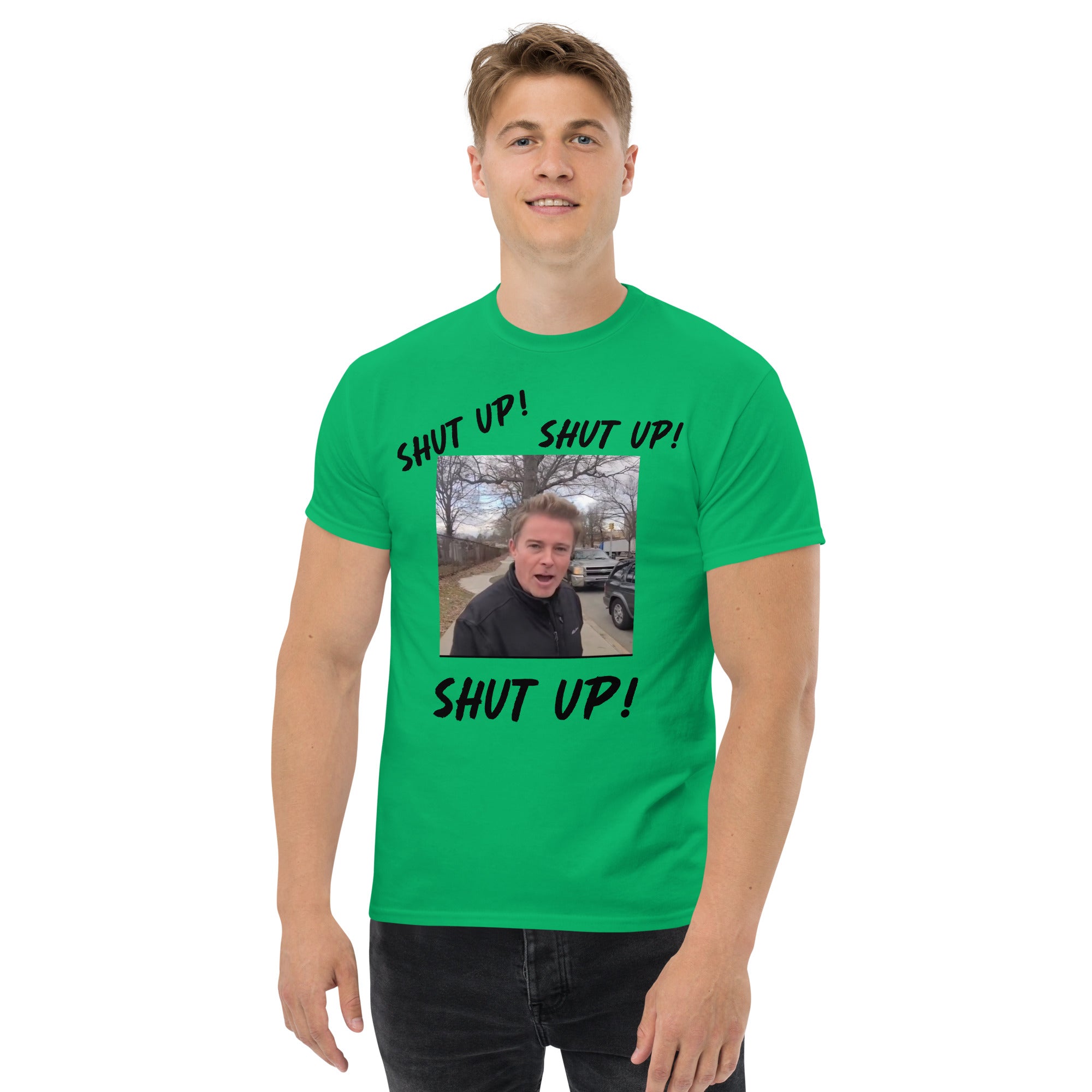 Stuntman "SHUT UP" Tee (Black Lettering)