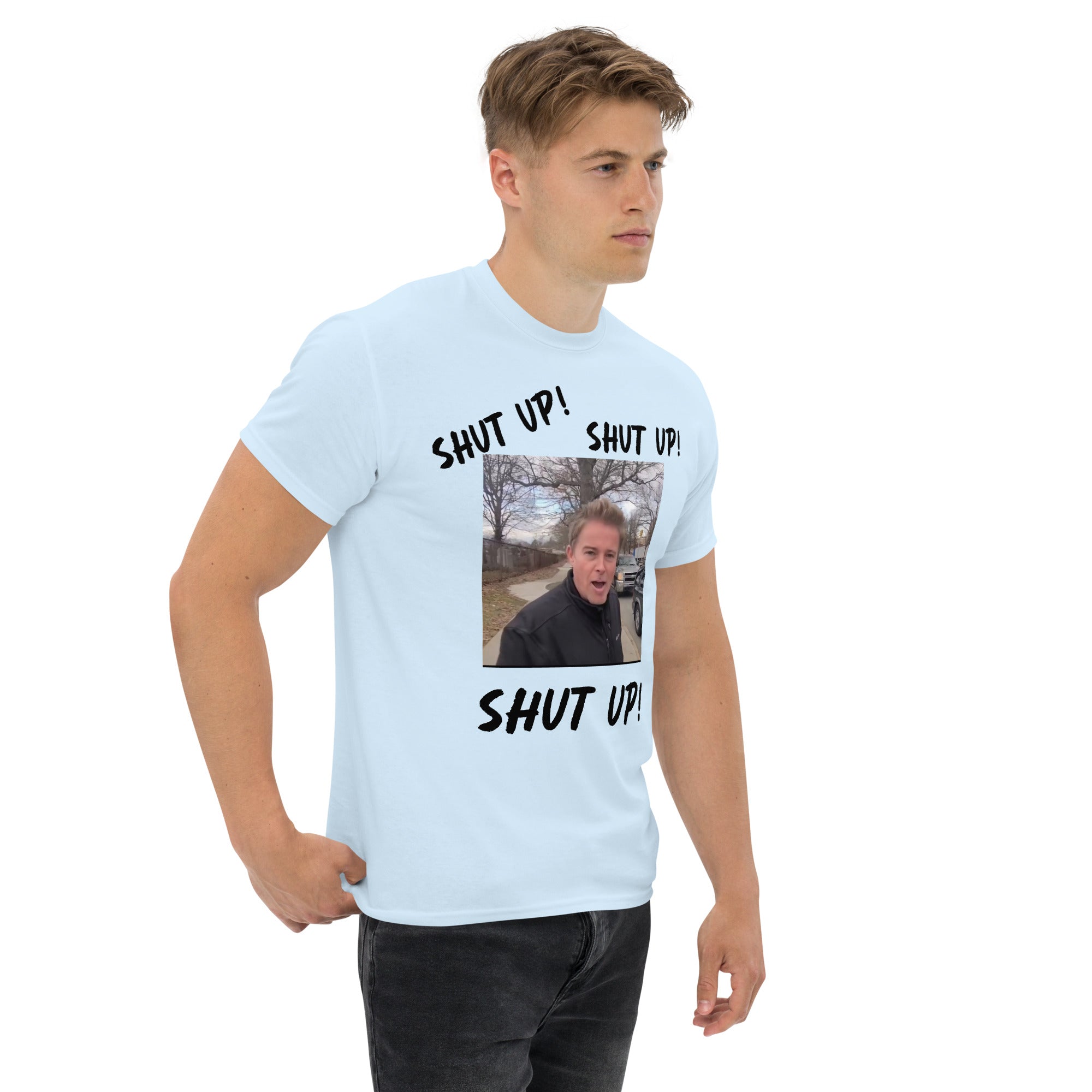 Stuntman "SHUT UP" Tee (Black Lettering)