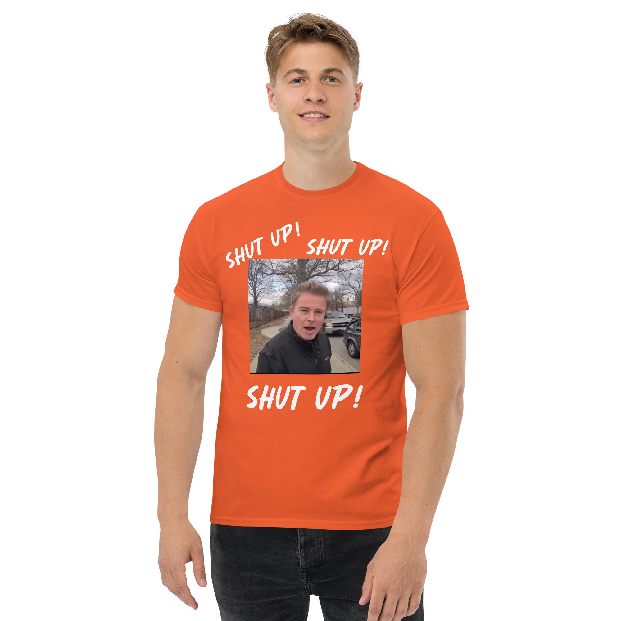 Stuntman "SHUT UP" Tee (White Lettering)