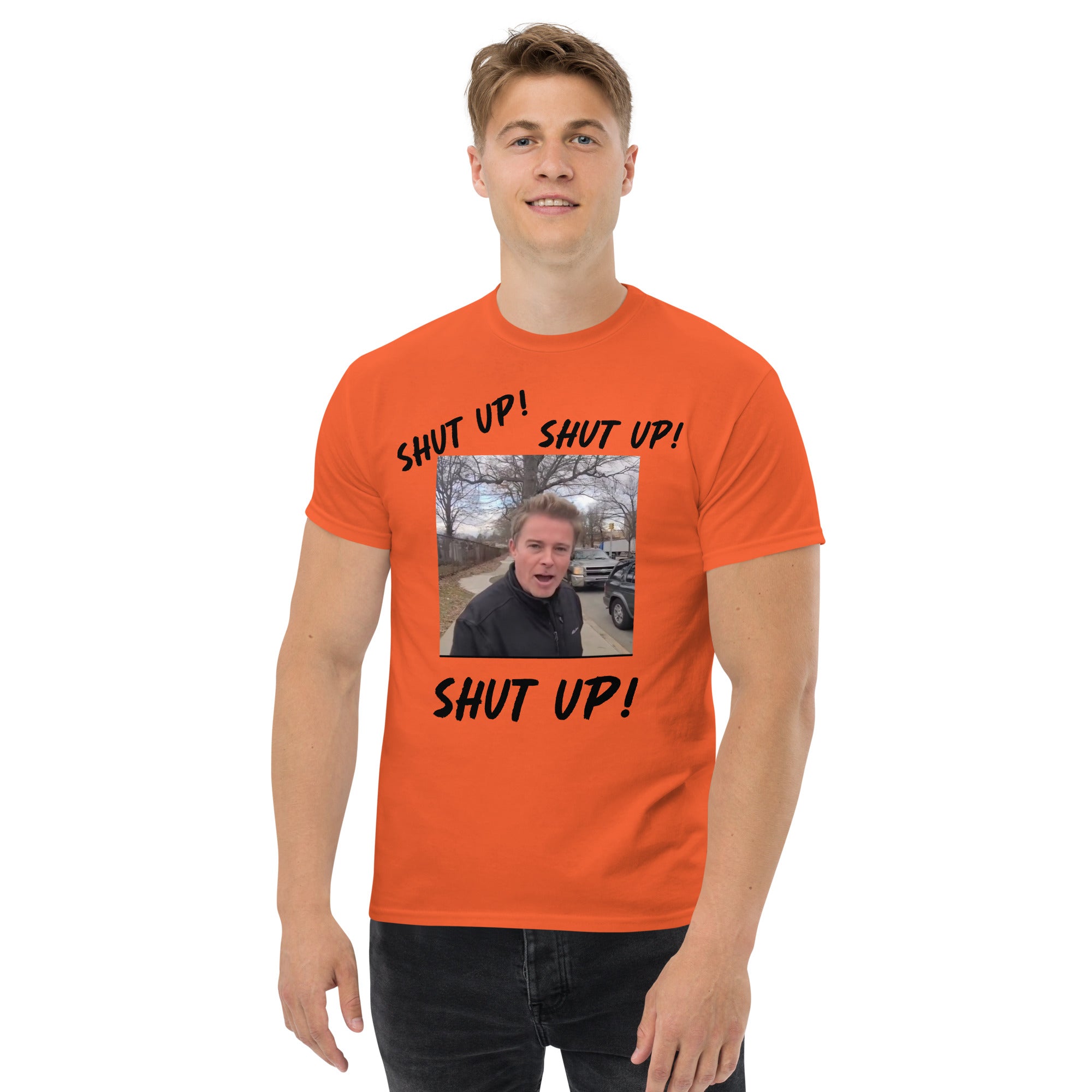 Stuntman "SHUT UP" Tee (Black Lettering)