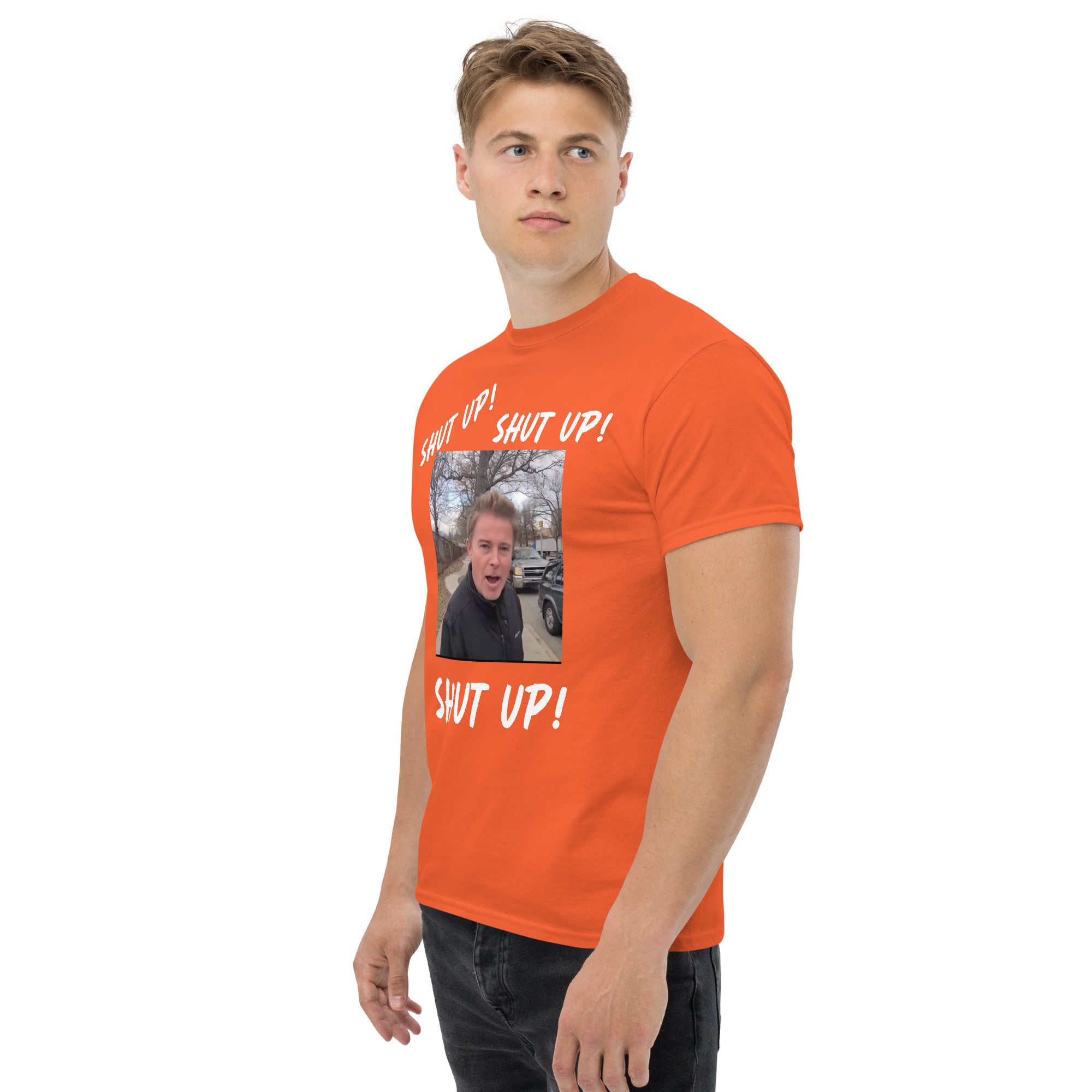 Stuntman "SHUT UP" Tee (White Lettering)