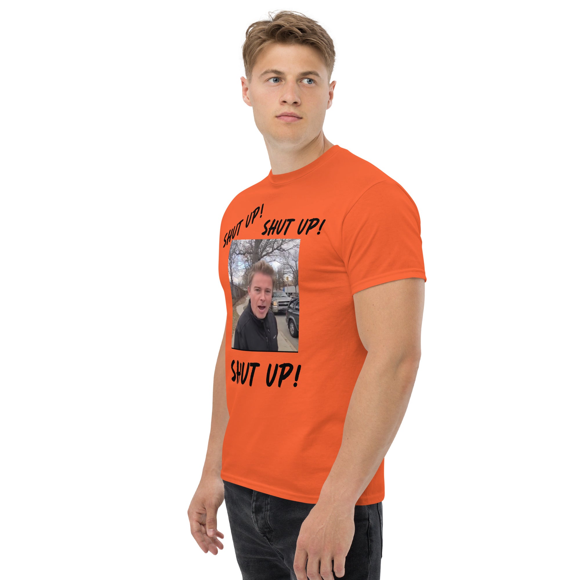 Stuntman "SHUT UP" Tee (Black Lettering)