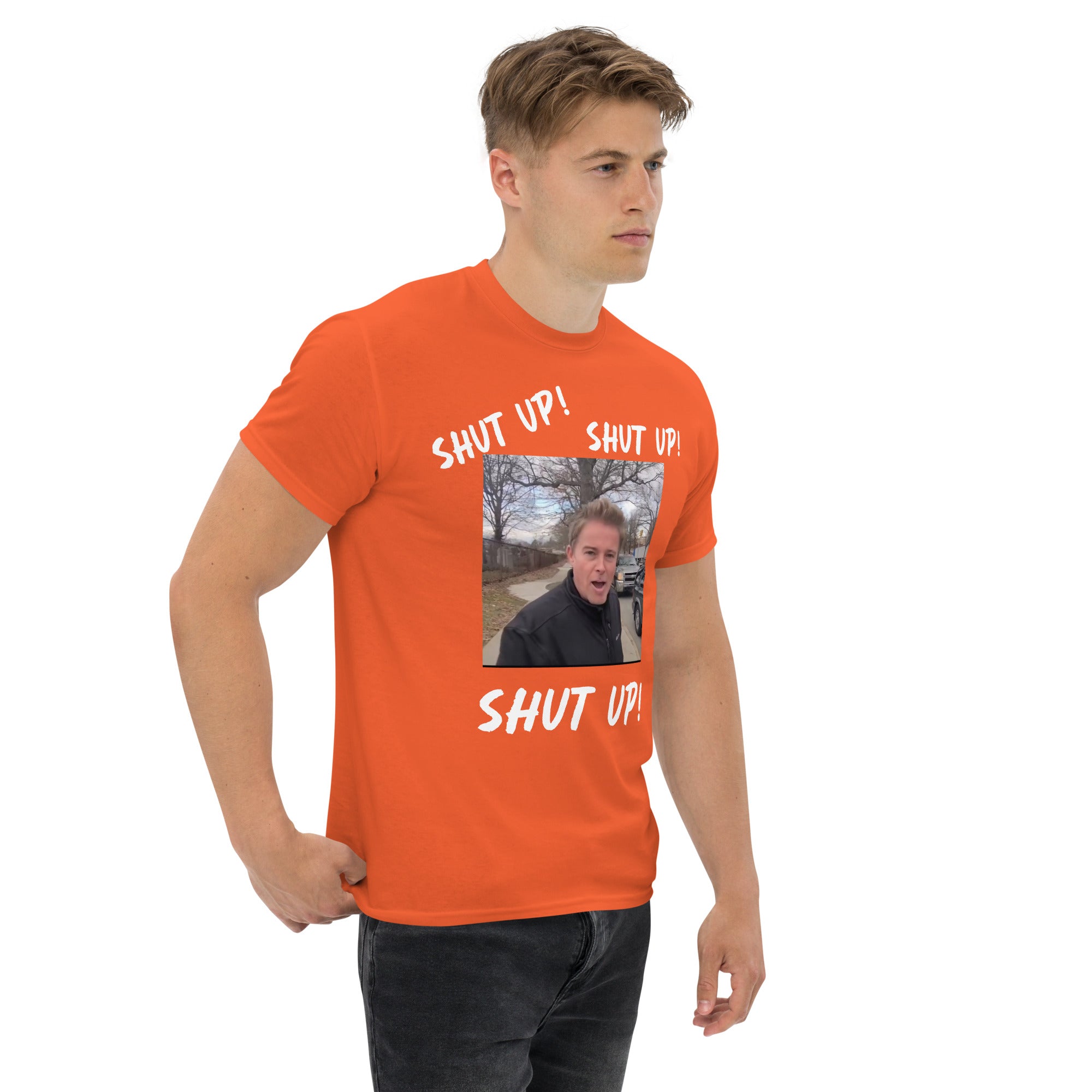 Stuntman "SHUT UP" Tee (White Lettering)