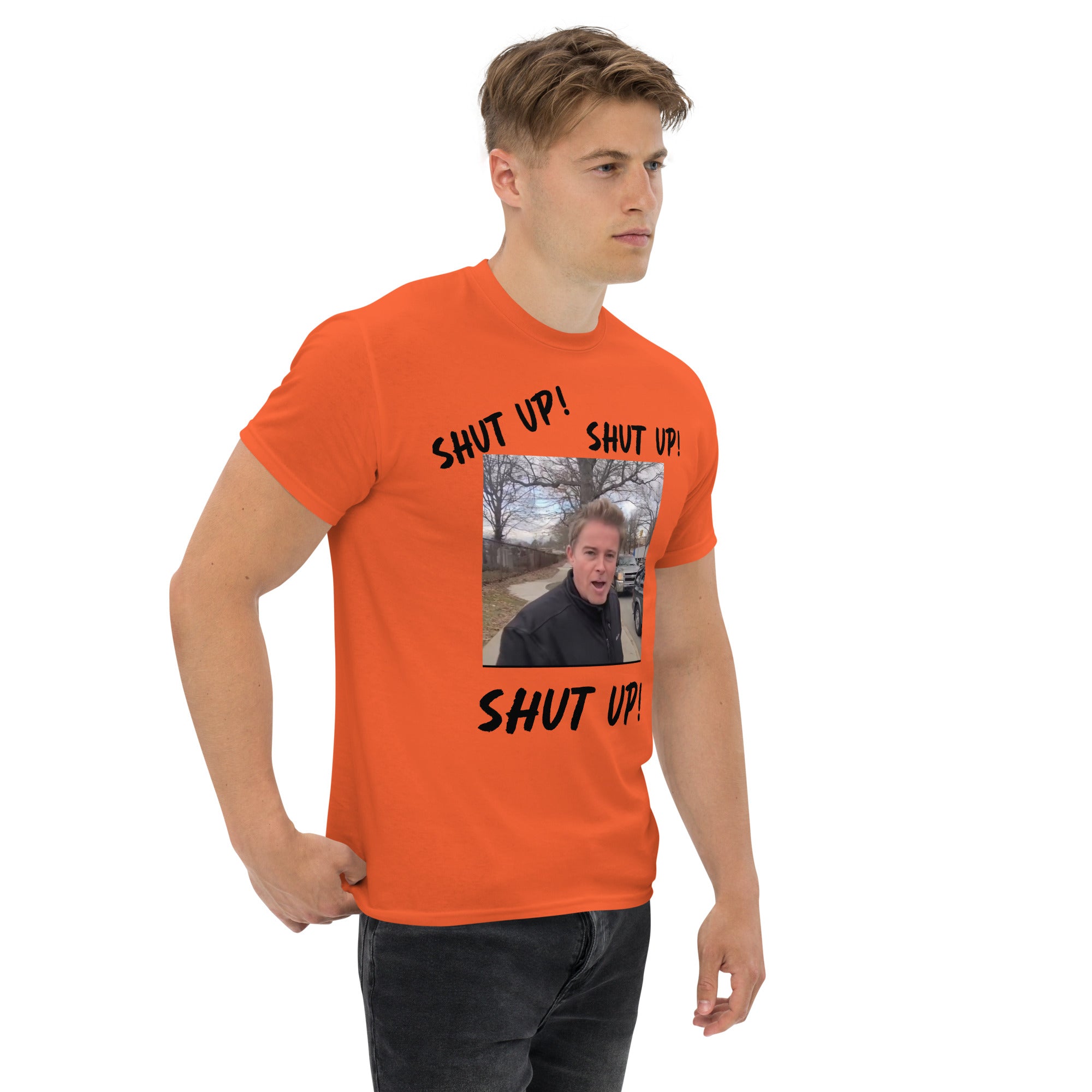 Stuntman "SHUT UP" Tee (Black Lettering)