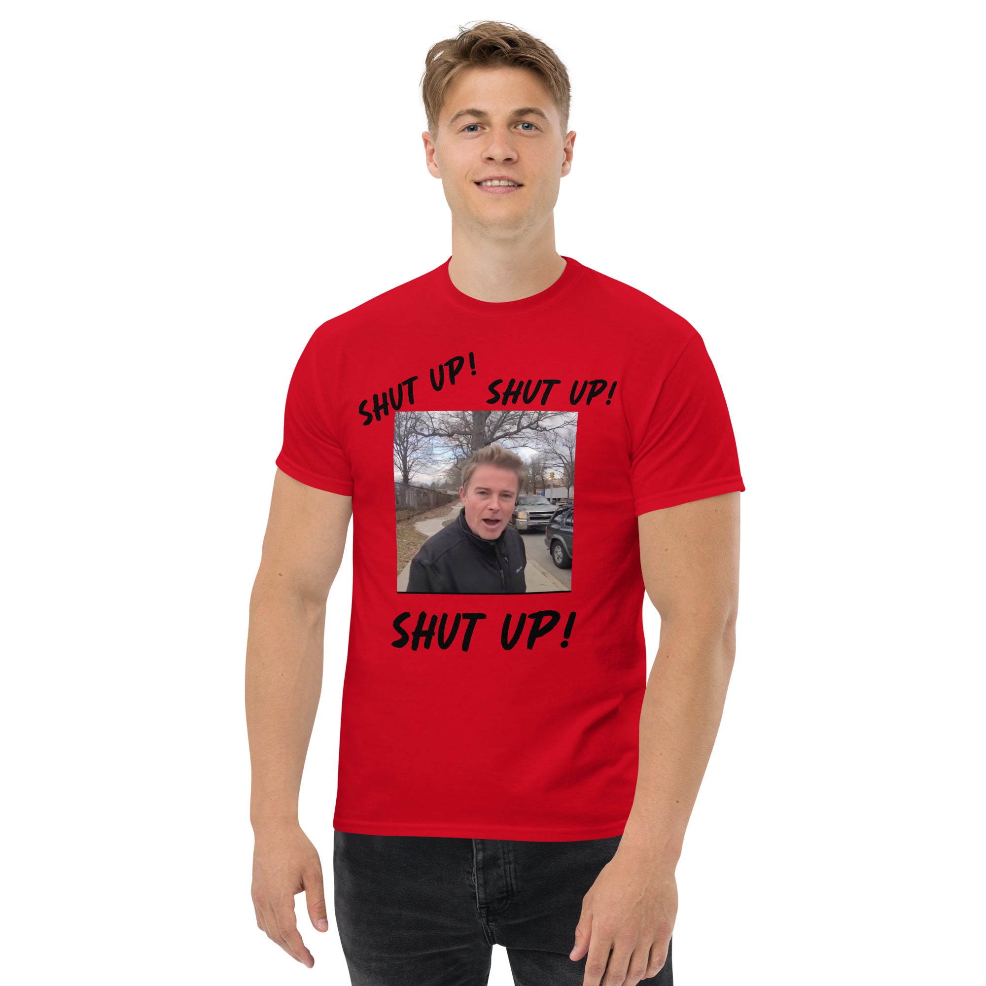 Stuntman "SHUT UP" Tee (Black Lettering)