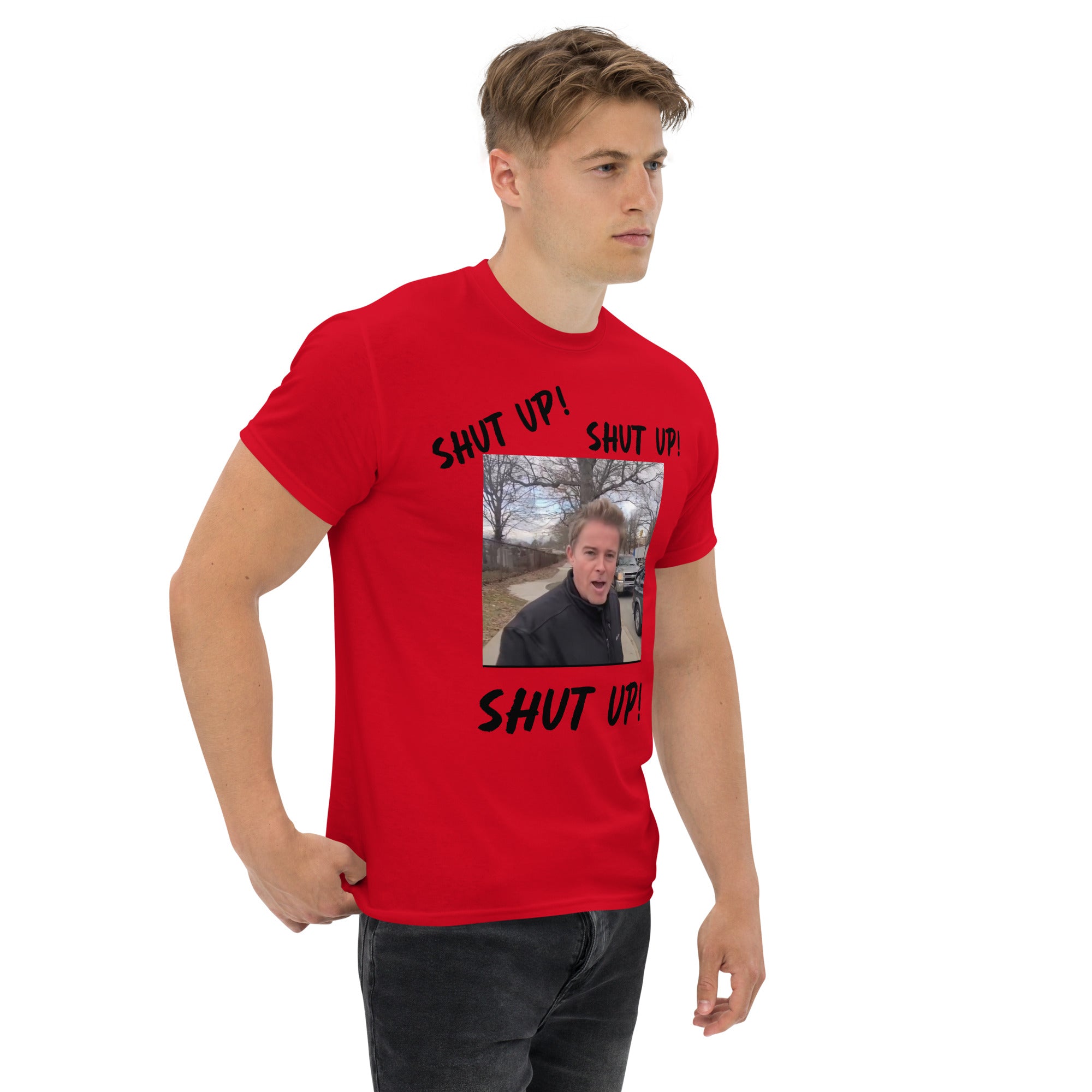 Stuntman "SHUT UP" Tee (Black Lettering)