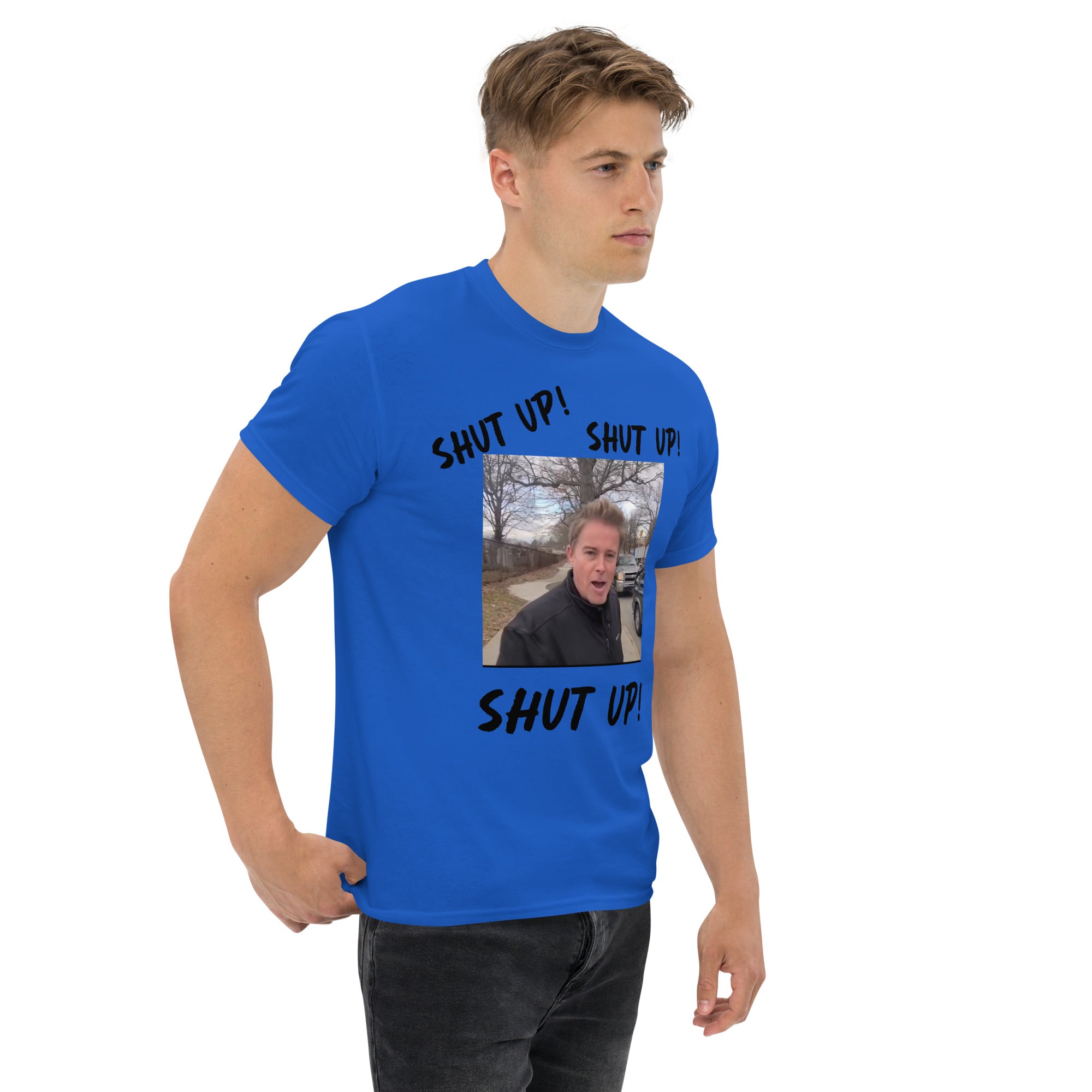 Stuntman "SHUT UP" Tee (Black Lettering)