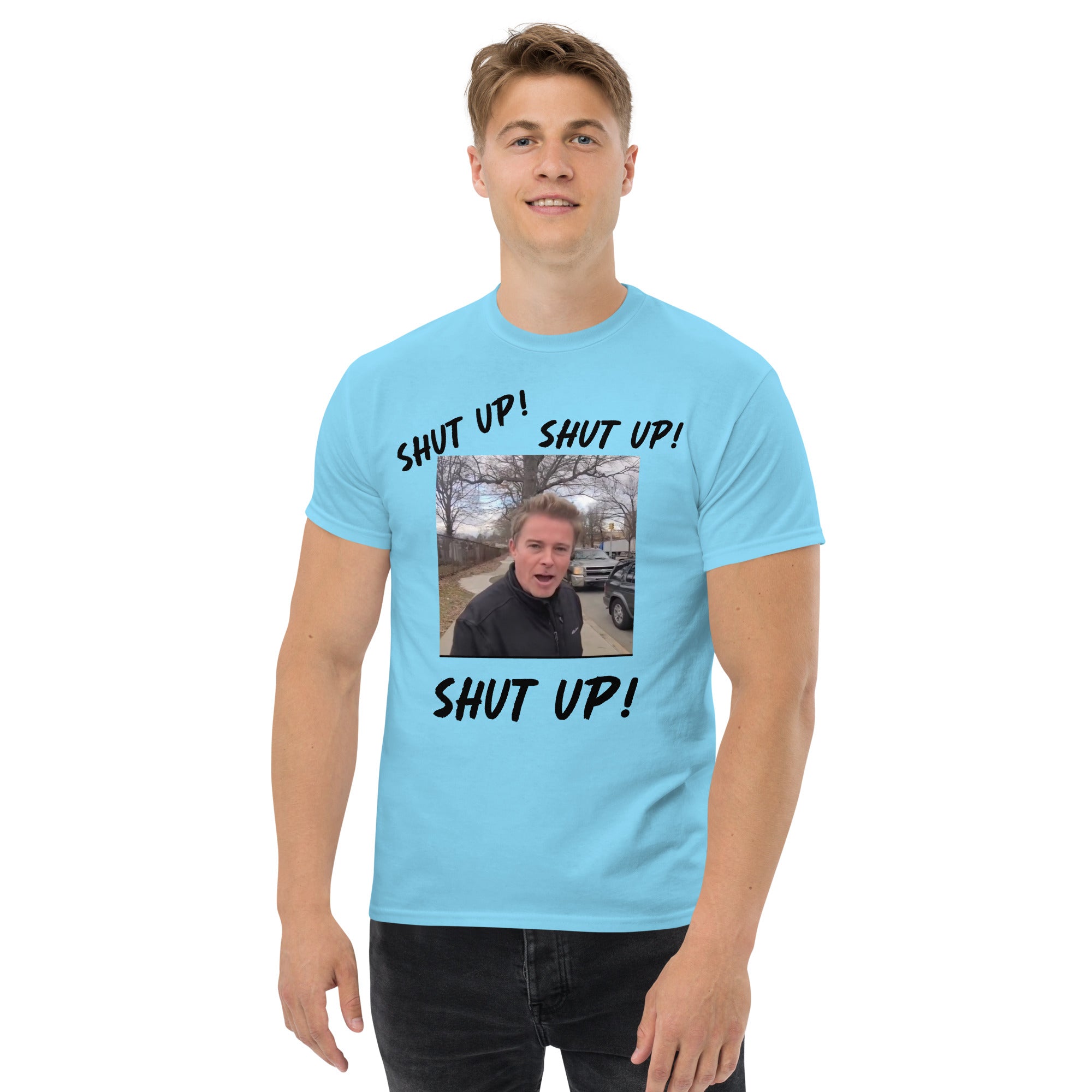 Stuntman "SHUT UP" Tee (Black Lettering)