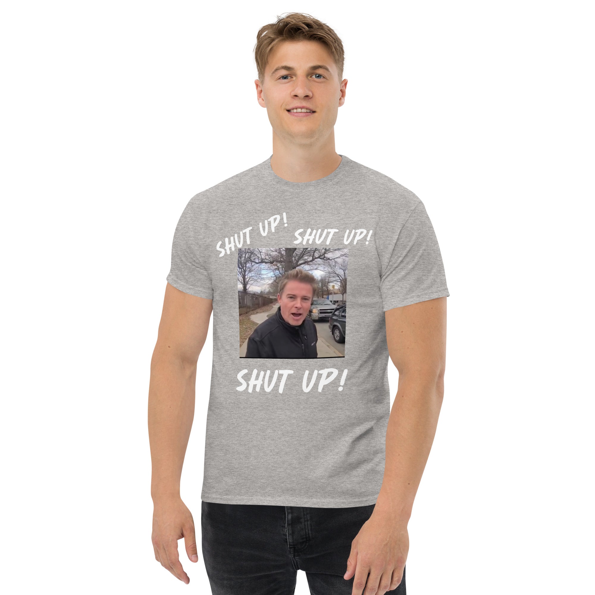 Stuntman "SHUT UP" Tee (White Lettering)